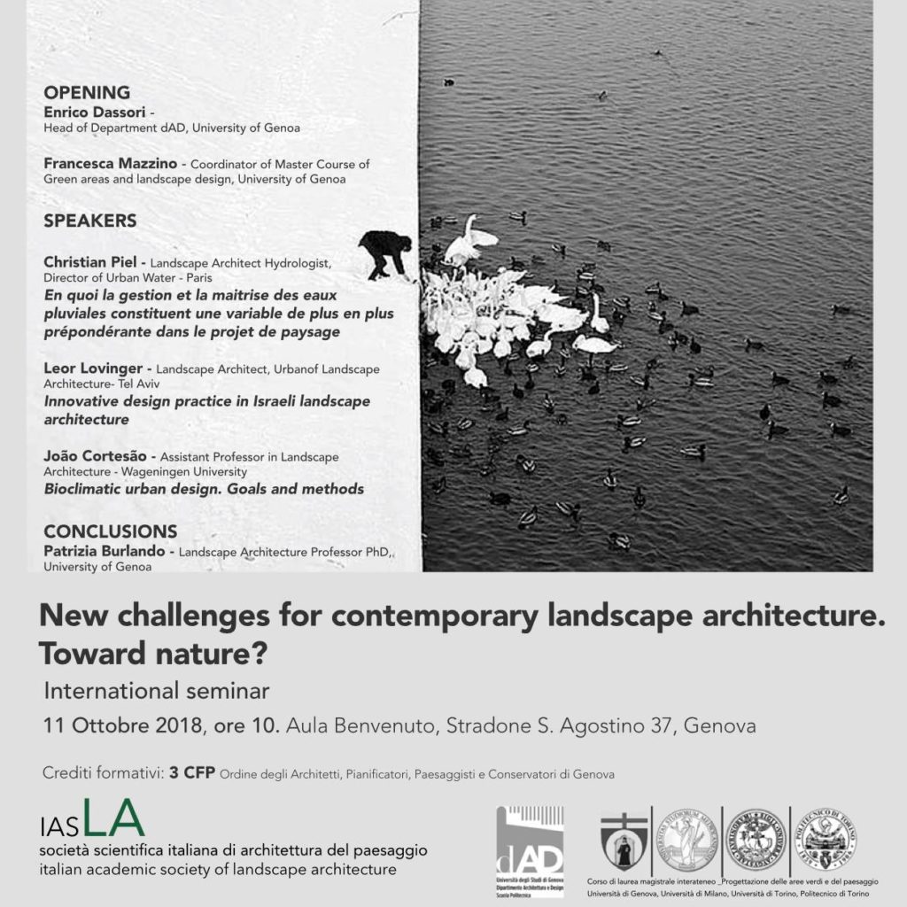 New challenges for contemporary landscape architecture. Toward nature?