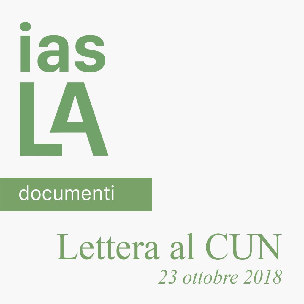 IASLA Lettera ala CUN
