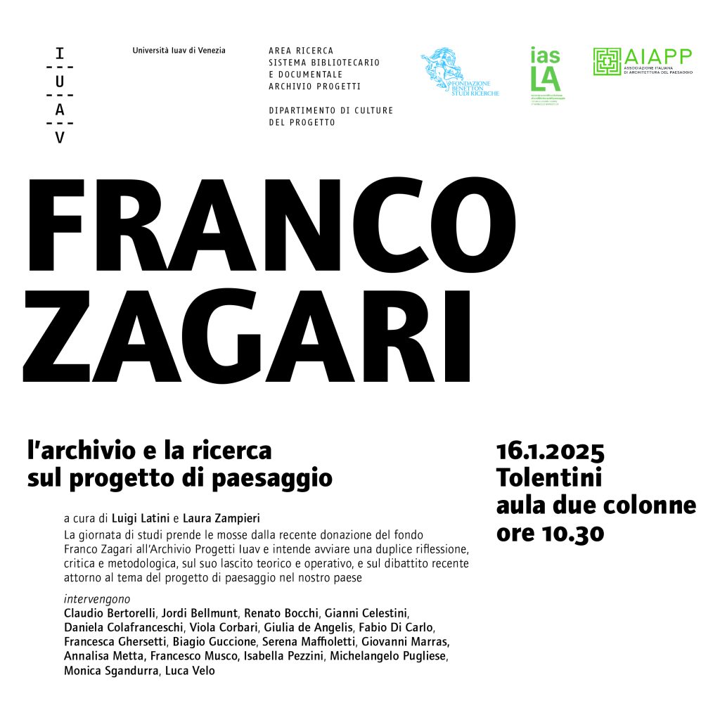 Franco Zagari - convegno